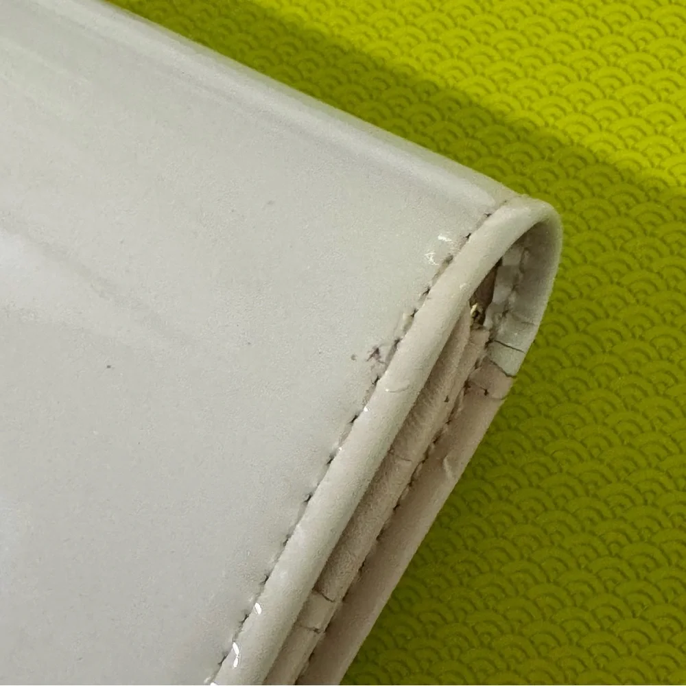 Ted Baker Cream Light Pink Patent Leather Wallet